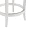 Alaterre Furniture Hanover Swivel Counter Height Bar Stool, White and Gray ANHN01PDC - alternate 6